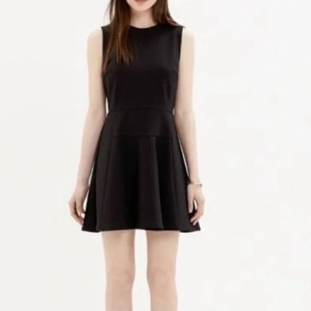 Madewell Anywhere Dress Navy Blue Fit & Flare Sleeveless Size 4